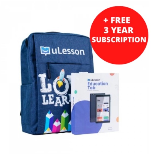 uLesson Tablet + 3 years uLesson Subscription- 8" - 32gb Rom - 2gb Ram - Single Sim - Black